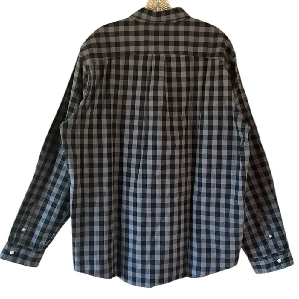 NEW Gap Mens Black And Grey Button Down Shirt - Picture 5 of 5